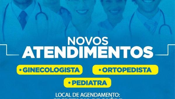 NOVOS ATENDIMENTOS MÉDICOS