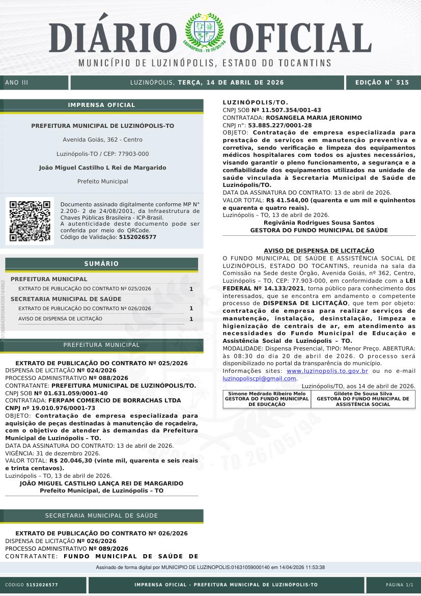 Capa da edição