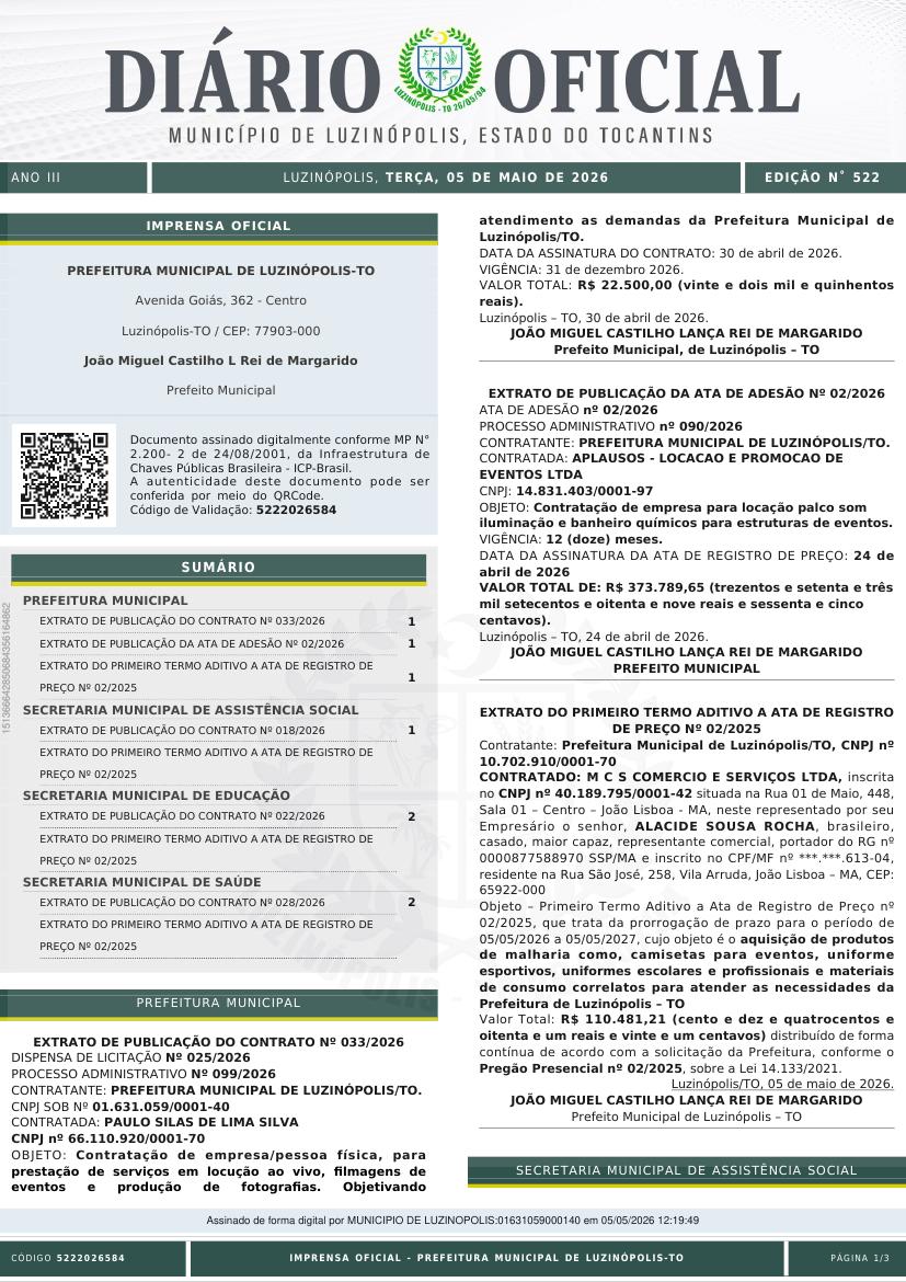 Capa da edição