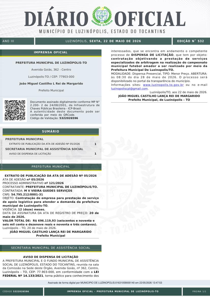 Capa da edição