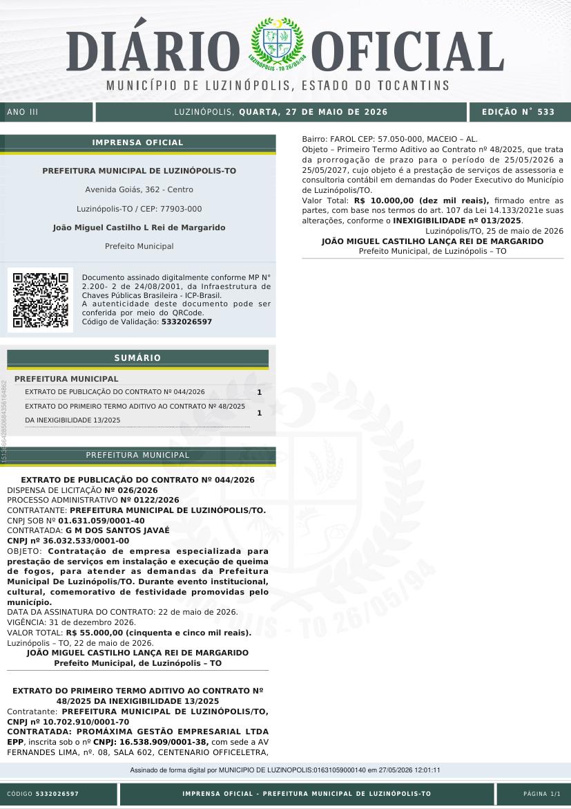 Capa da edição