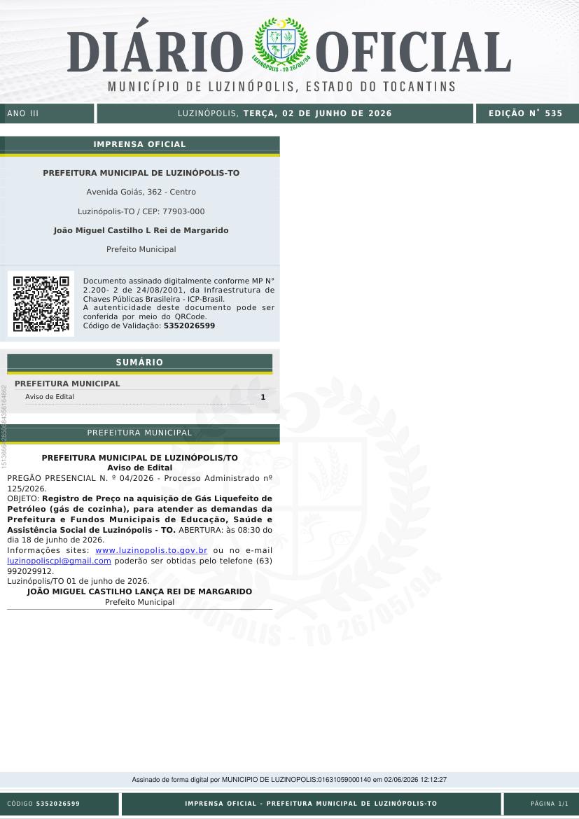 Capa da edição