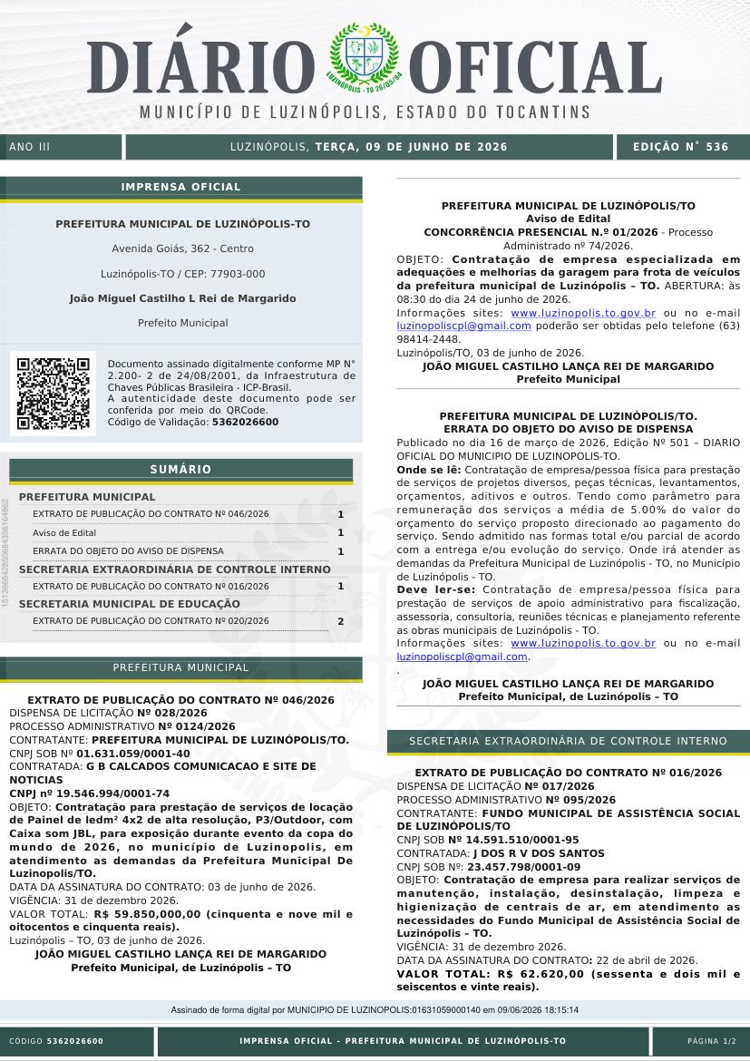 Capa da edição