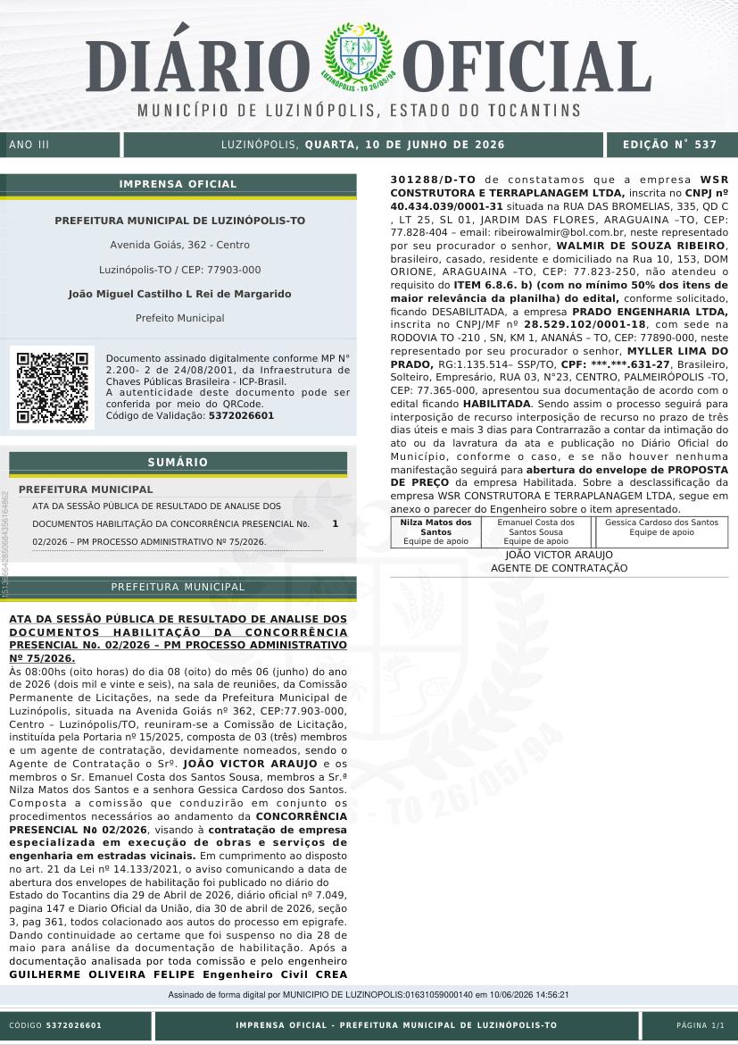Capa da edição