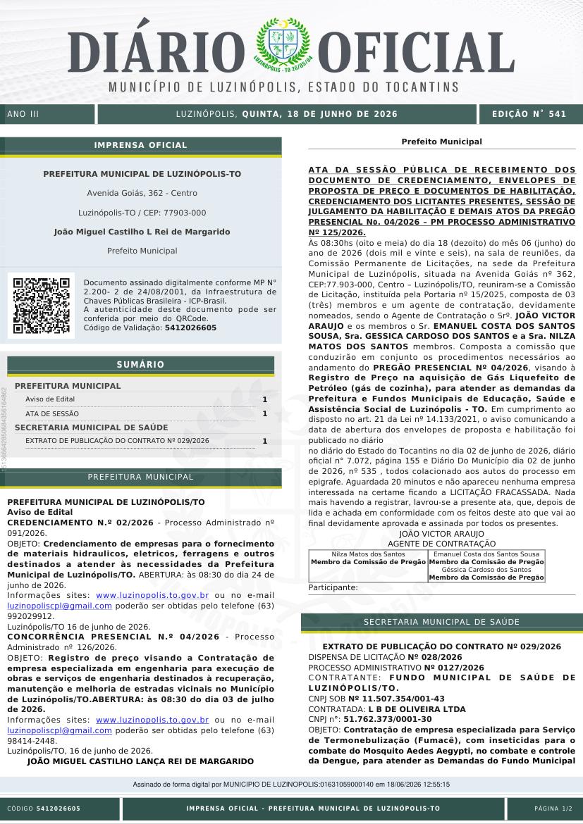 Capa da edição